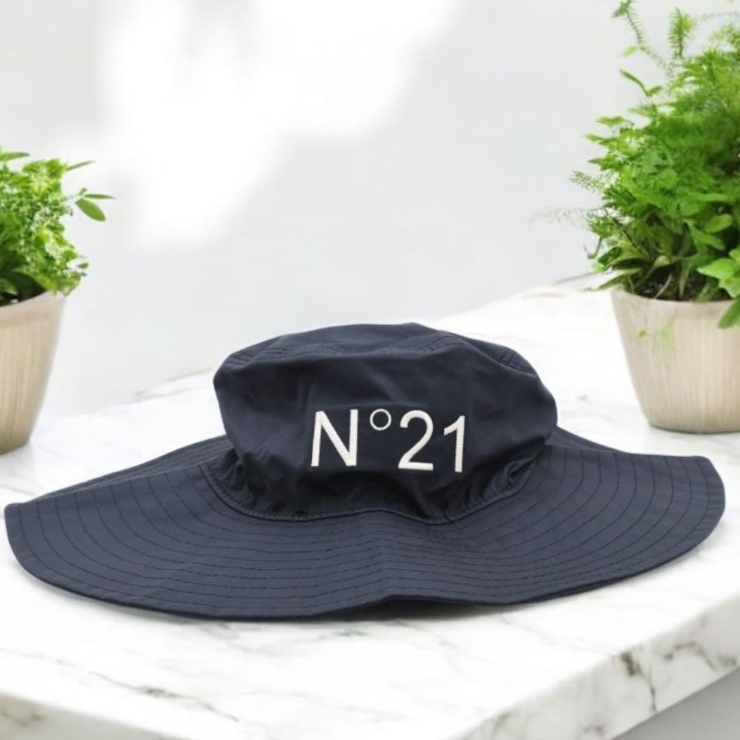 ★美品★ヌメロヴェントゥーノ　ニューエラ　ハット　クリスタル　ロゴ　ブラック