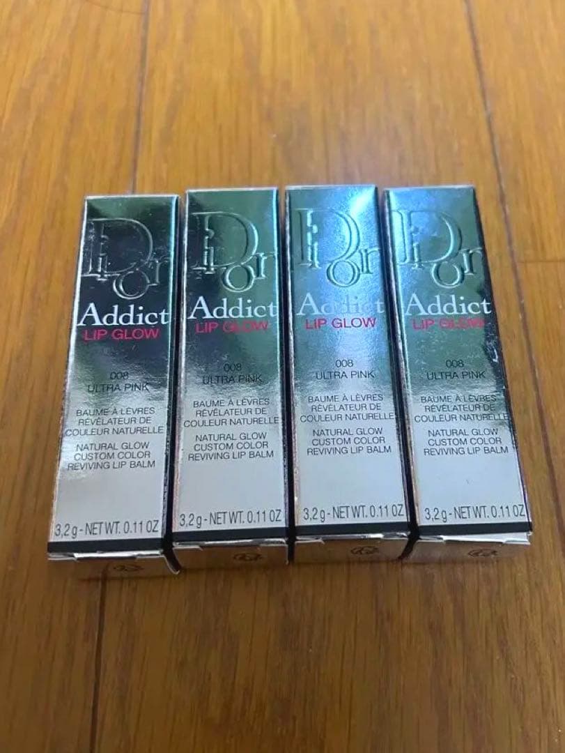 Dior Addict Lip Glow 008 ULTRA PINK 4本