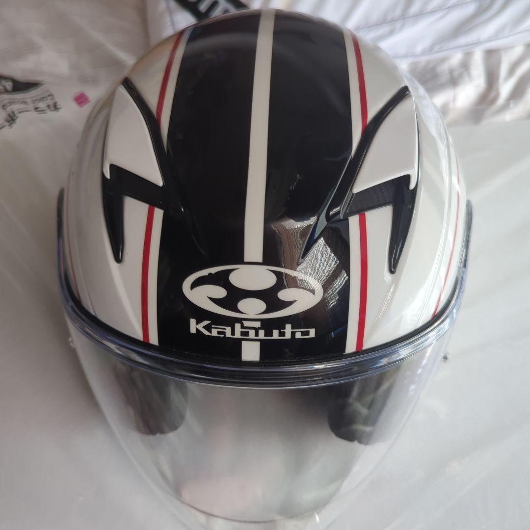 Kabuto ジェットヘルメット ホワイト/ブラック EXCEED DELIE