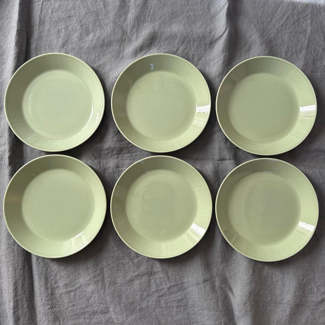 廃盤色⭐️イッタラ/ティーマ/17cm/セラドングリーン/6枚セット