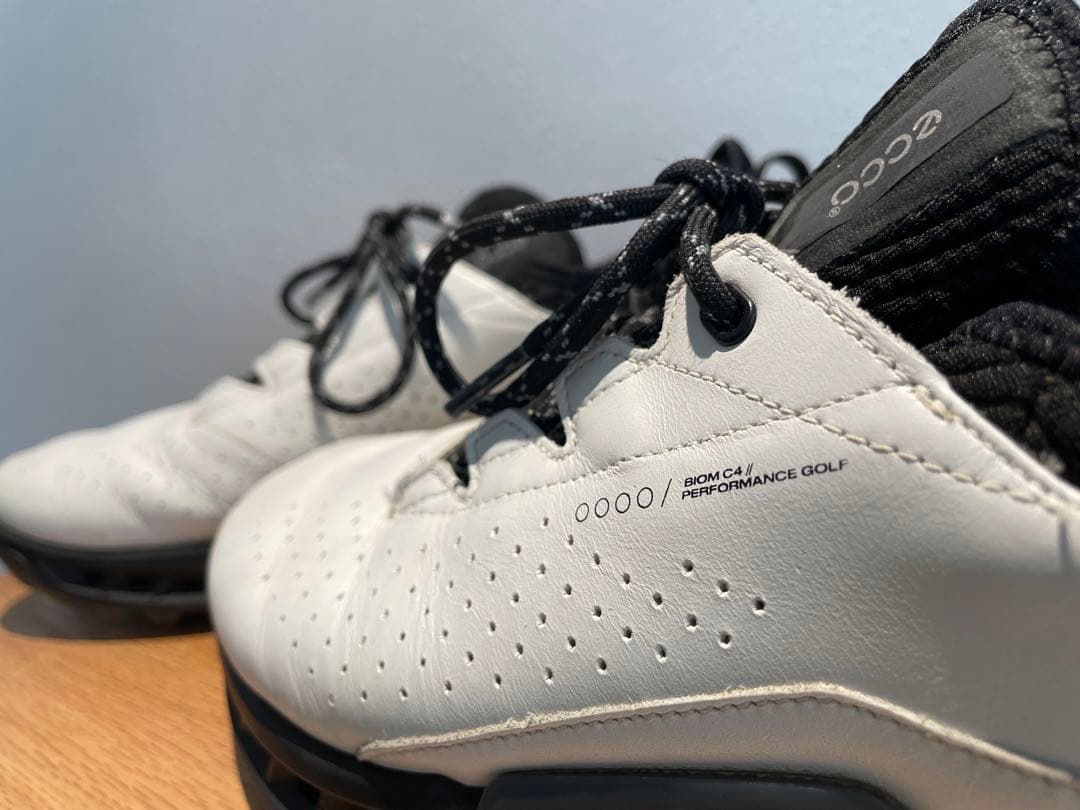 【あしょ様】ecco BIOM C4スパイクレス ゴルフシューズ 靴紐 防水