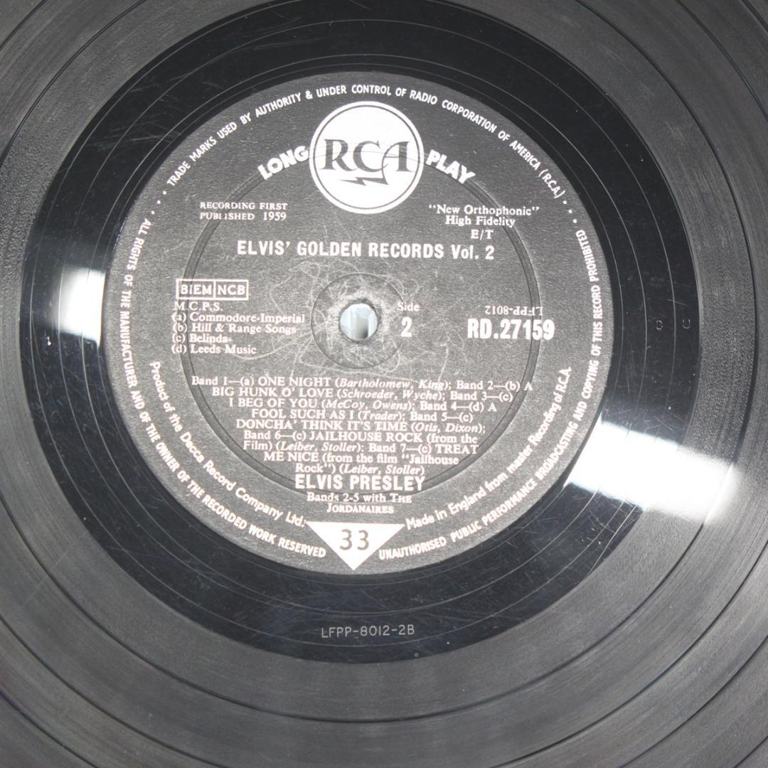 英LP Elvis' Golden Records vol. 2 Presley