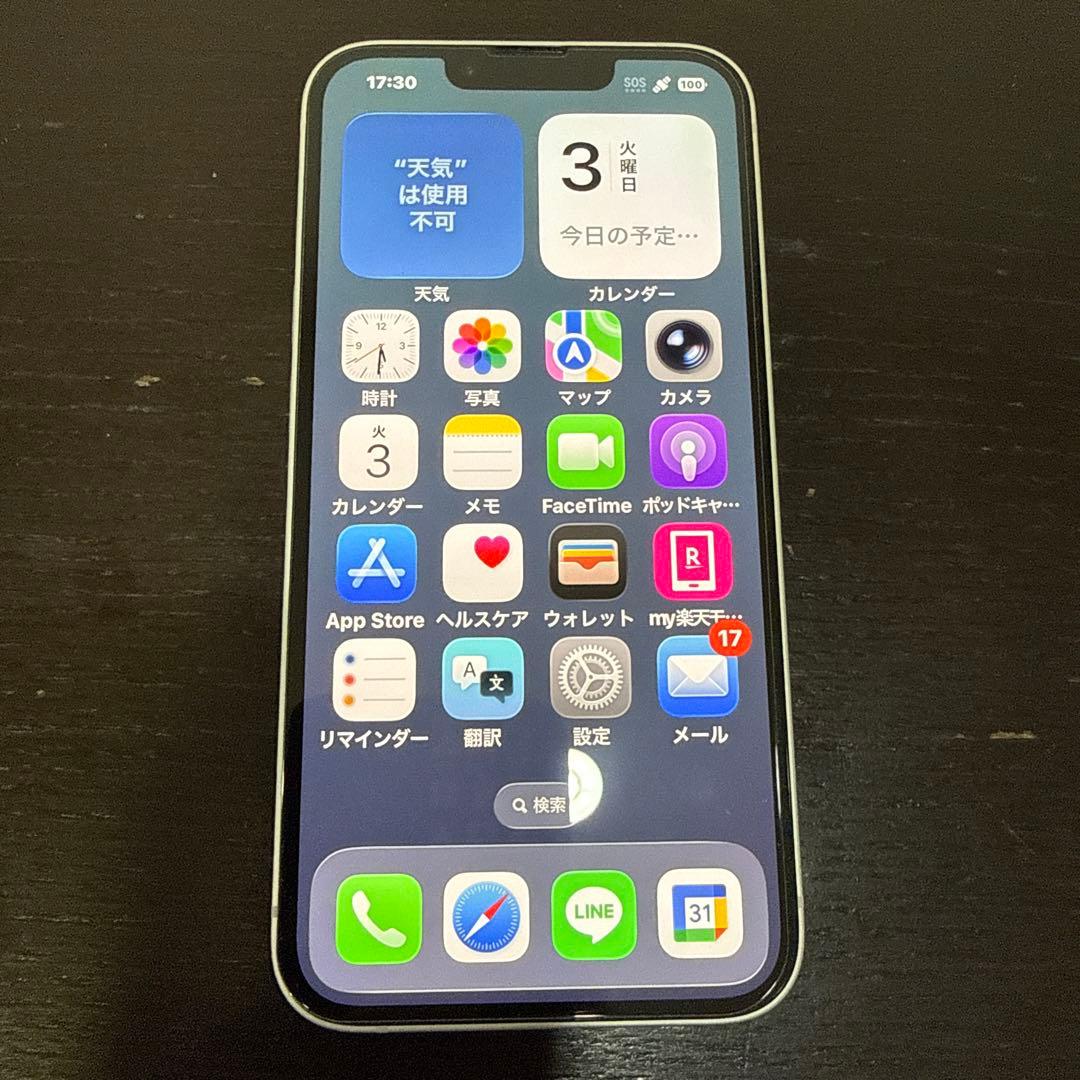 美品Apple iPhone16e ホワイト 本体とケース付き