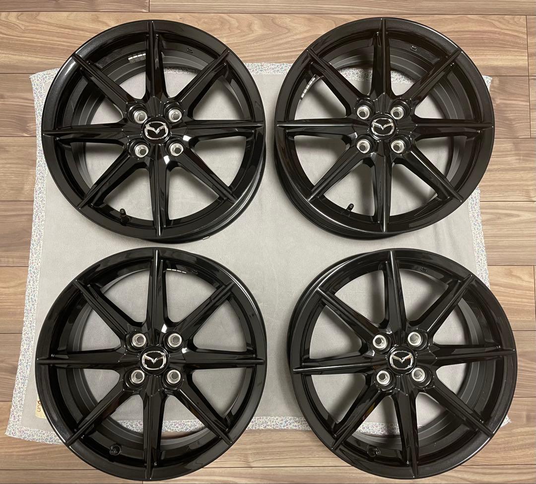 【ロッシ】Mazdaロードスター純正 ブラックメタリックホイール4本セット