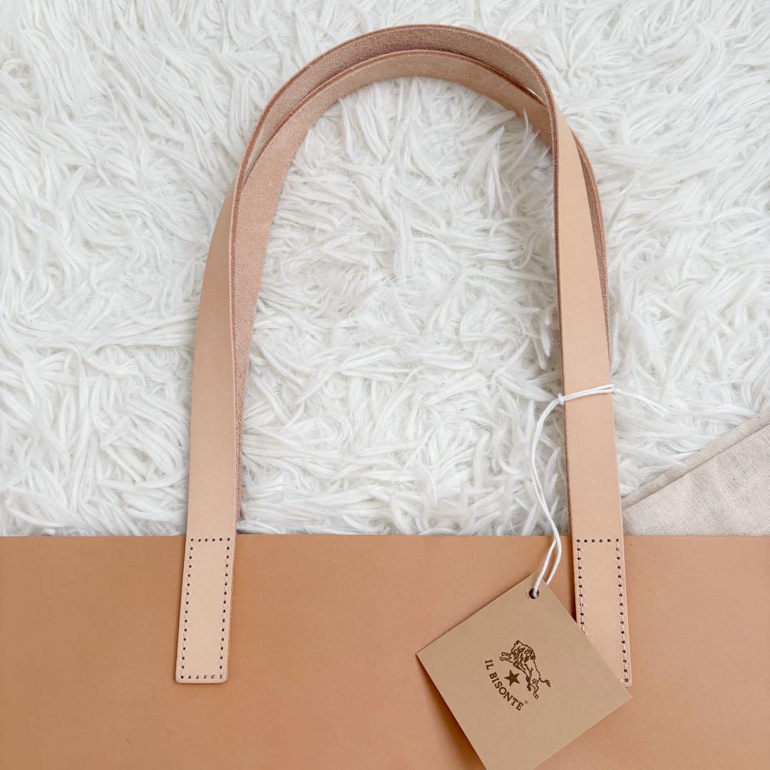 新品タグ付　イルビゾンテ　トートバッグ　ロゴ　ショルダーバッグ　レザー　保存袋