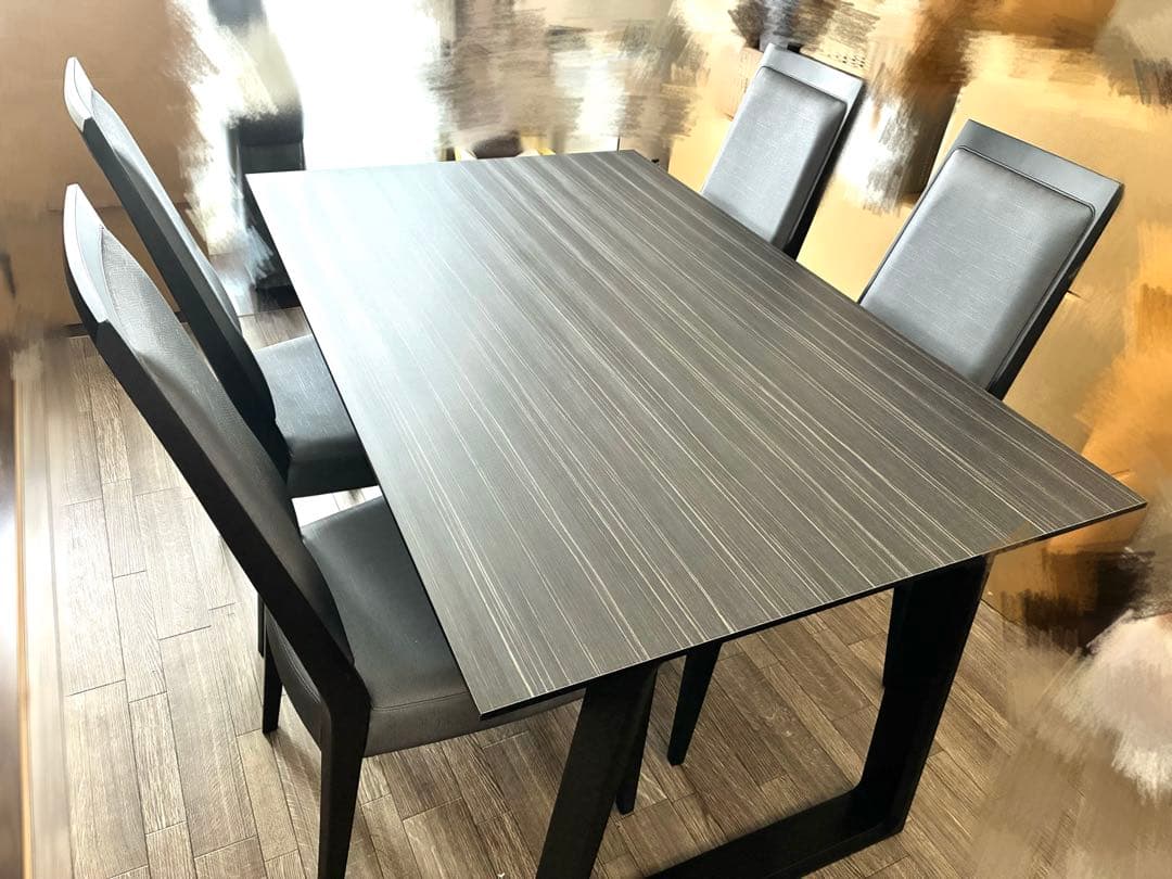 ④美品　カリモク　ダイニングチェア1脚