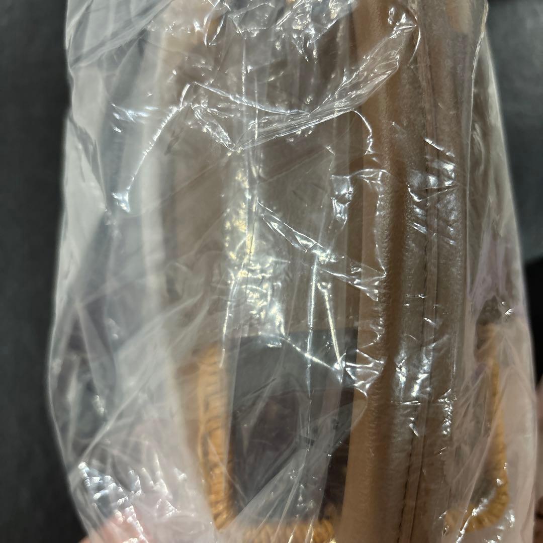 ダーリッチ　ロゴレザーラタンバッグ