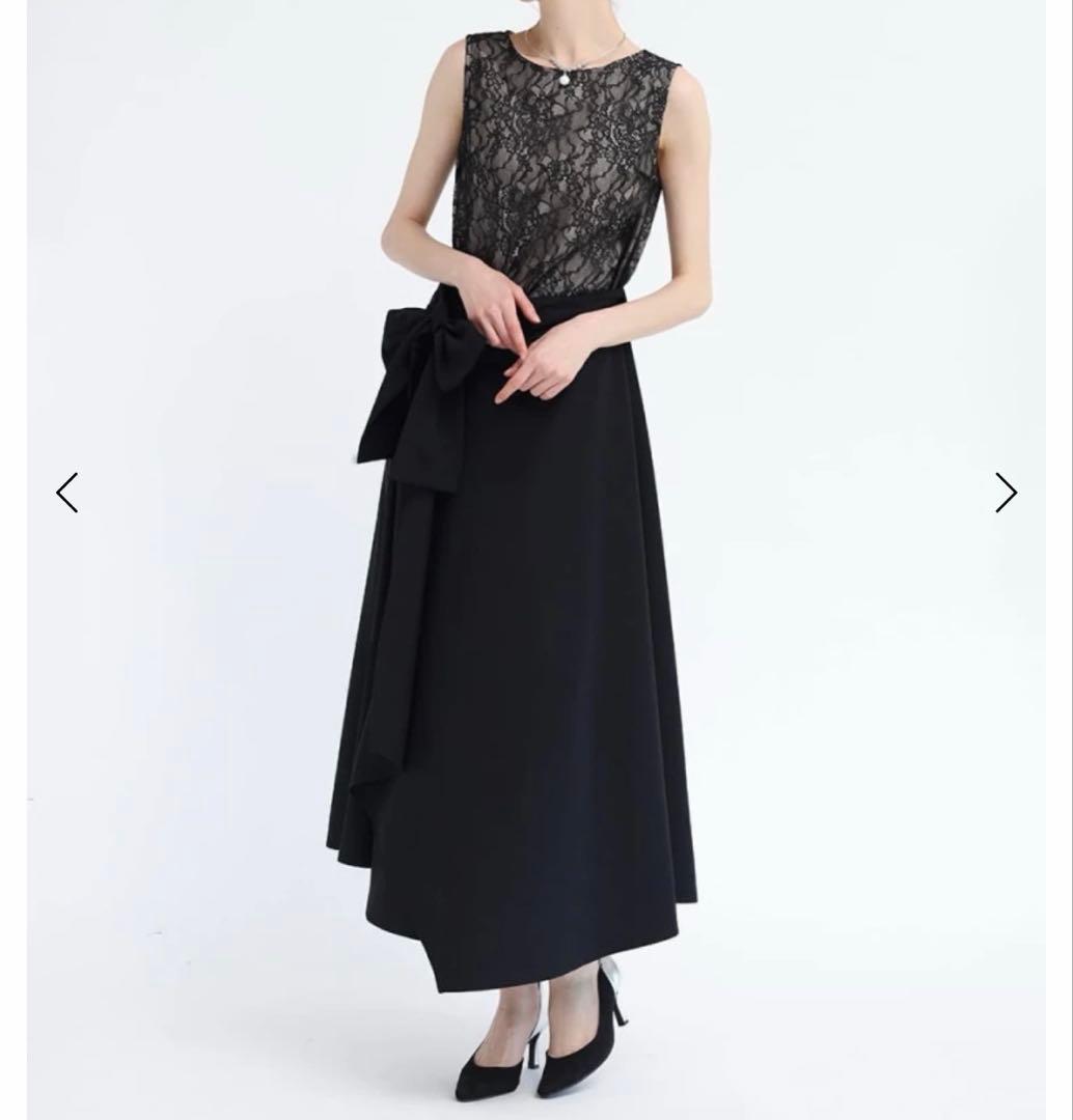 もぴ様【新品】Rire Feteのレースブラウス×ラップスカートレイヤードロング