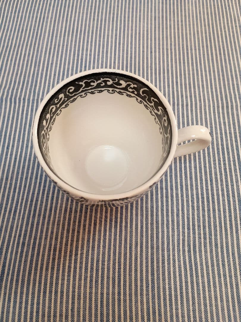 バーレイ ブラック リーガルピーコック カップ＆ソーサー+サンドイッチプレート