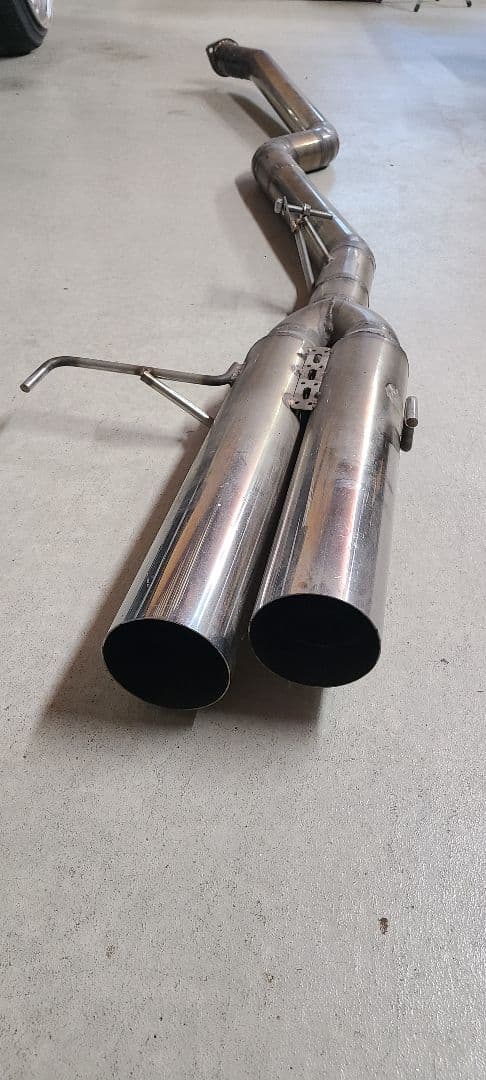シルビア　s15　80Φ―100Φ　ステンレスデュアルマフラー