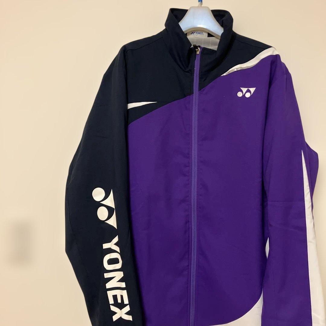 YONEX ウォームアップジャケット L 紫/黒/白