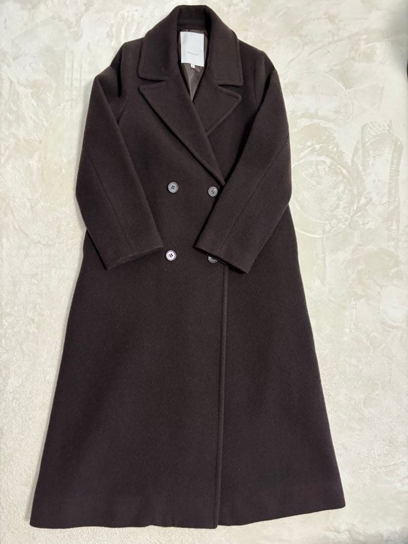 MERCURYDUO マーキュリーデュオ ウールチェスターコートダークブラウン