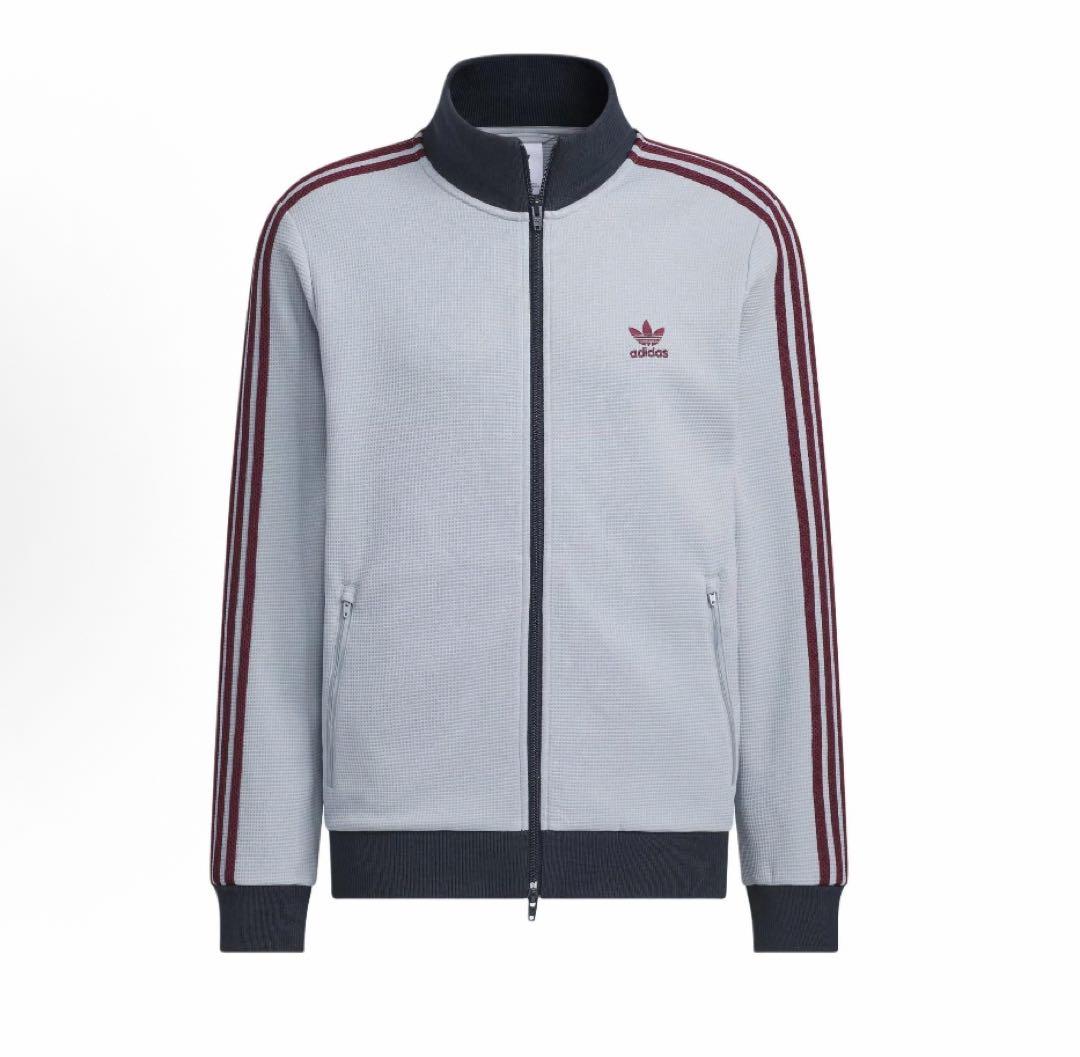 日本未発売L Adidas 長袖ジャケット シルバーグレー KB8953