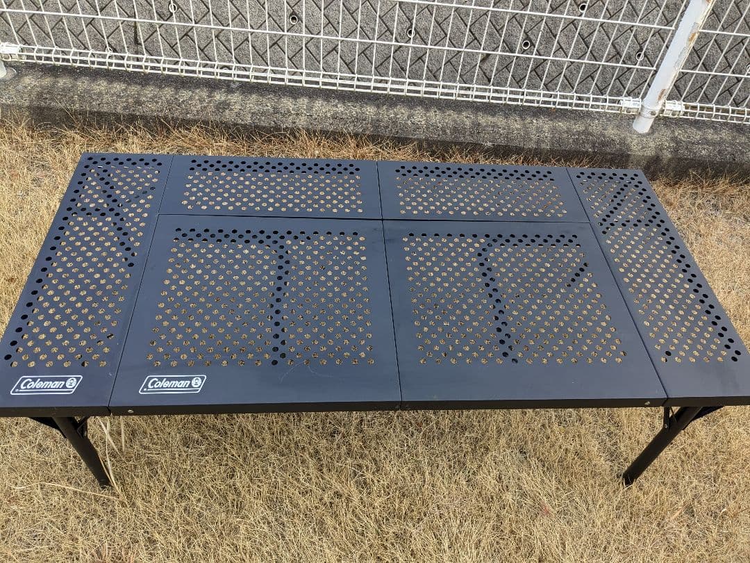 Coleman 折りたたみアウトドアテーブル 黒 収納バッグ付き
