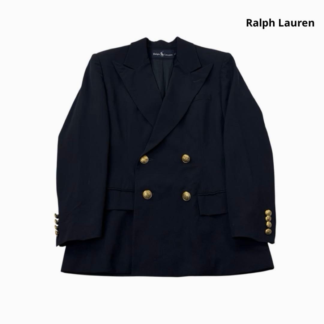 【レディース】Ralph Lauren ジャケット ダブル 紺 金ボタン