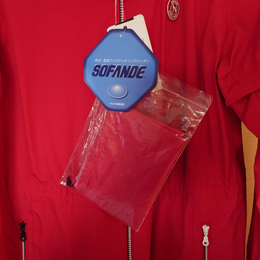 adabat アダバット レディース レインウェア フルジップ レッド