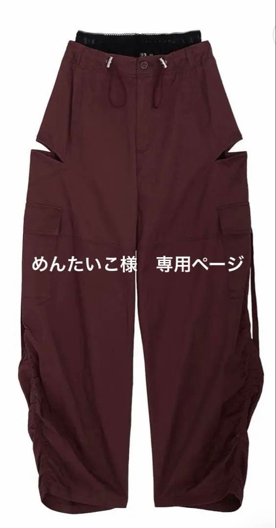 パンツ MILITARY SLIT LACE CARGO PANTS