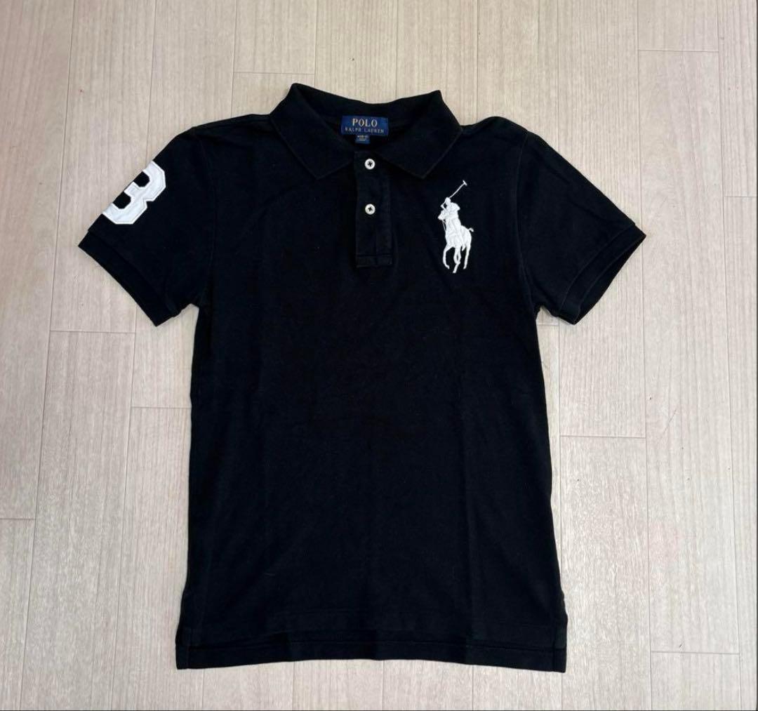 Polo Ralph Lauren ビッグポニー ポロシャツ 黒 短丈