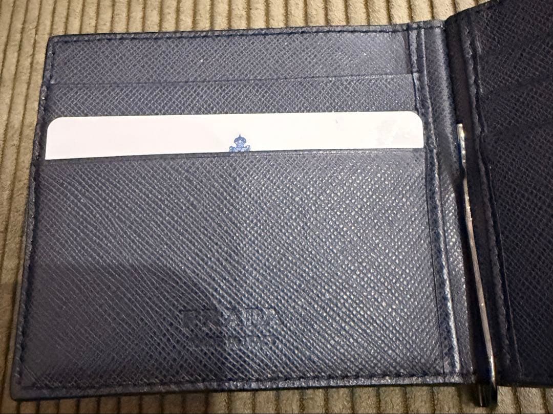 PRADA マネークリップ レザーブラック