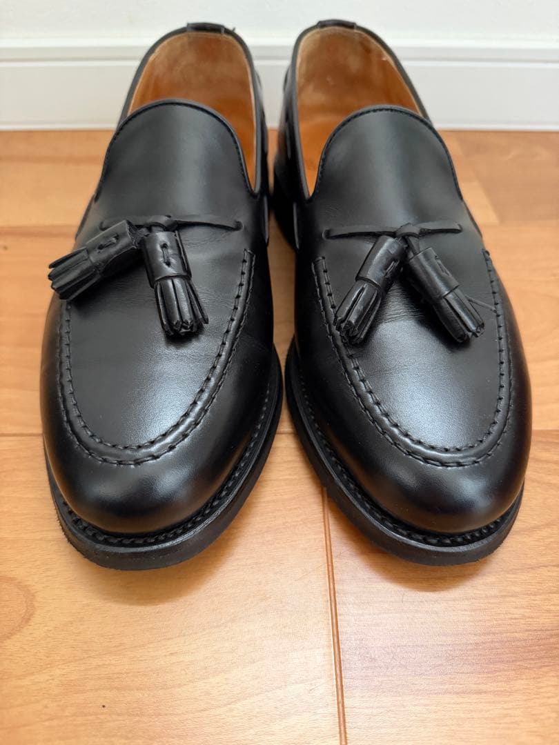 Berwick タッセルローファー ブラック　8491