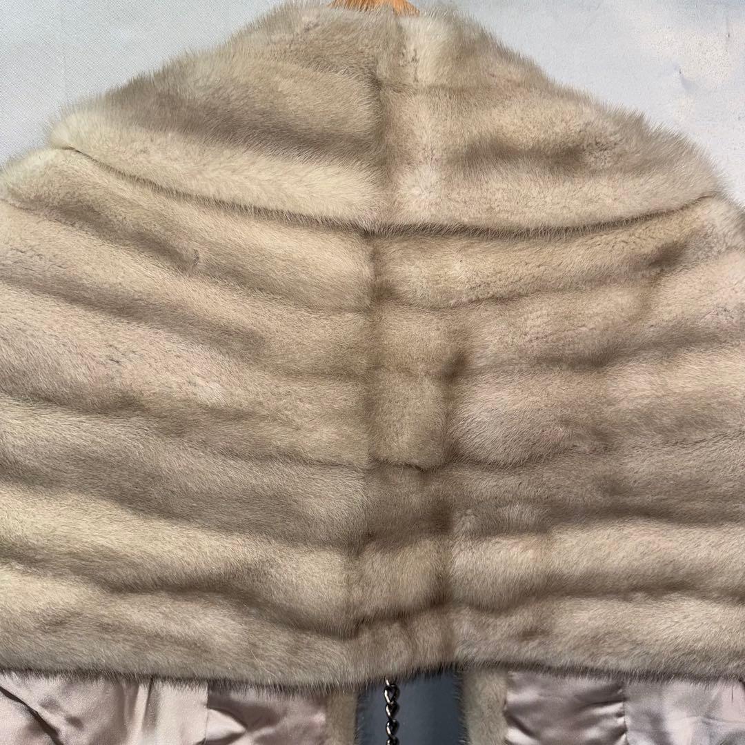 SAGAMINK　サガミンク　サファイヤミンク　ケープ　しっぽのフリンジ付き