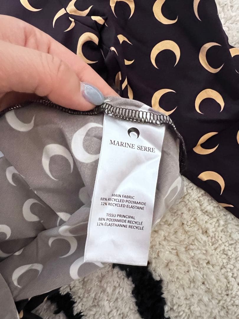 MARINE SERRE 月模様 長袖トップス S 収納ポーチ付き