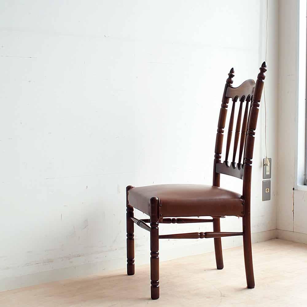 70's ナガノインテリア クラシカル ダイニングチェア A ZR24300