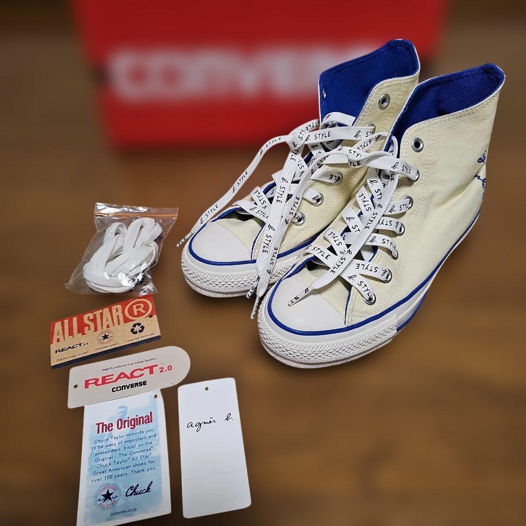 CONVERSE アニエスベー コラボ ハイカットスニーカー 24cm 美品