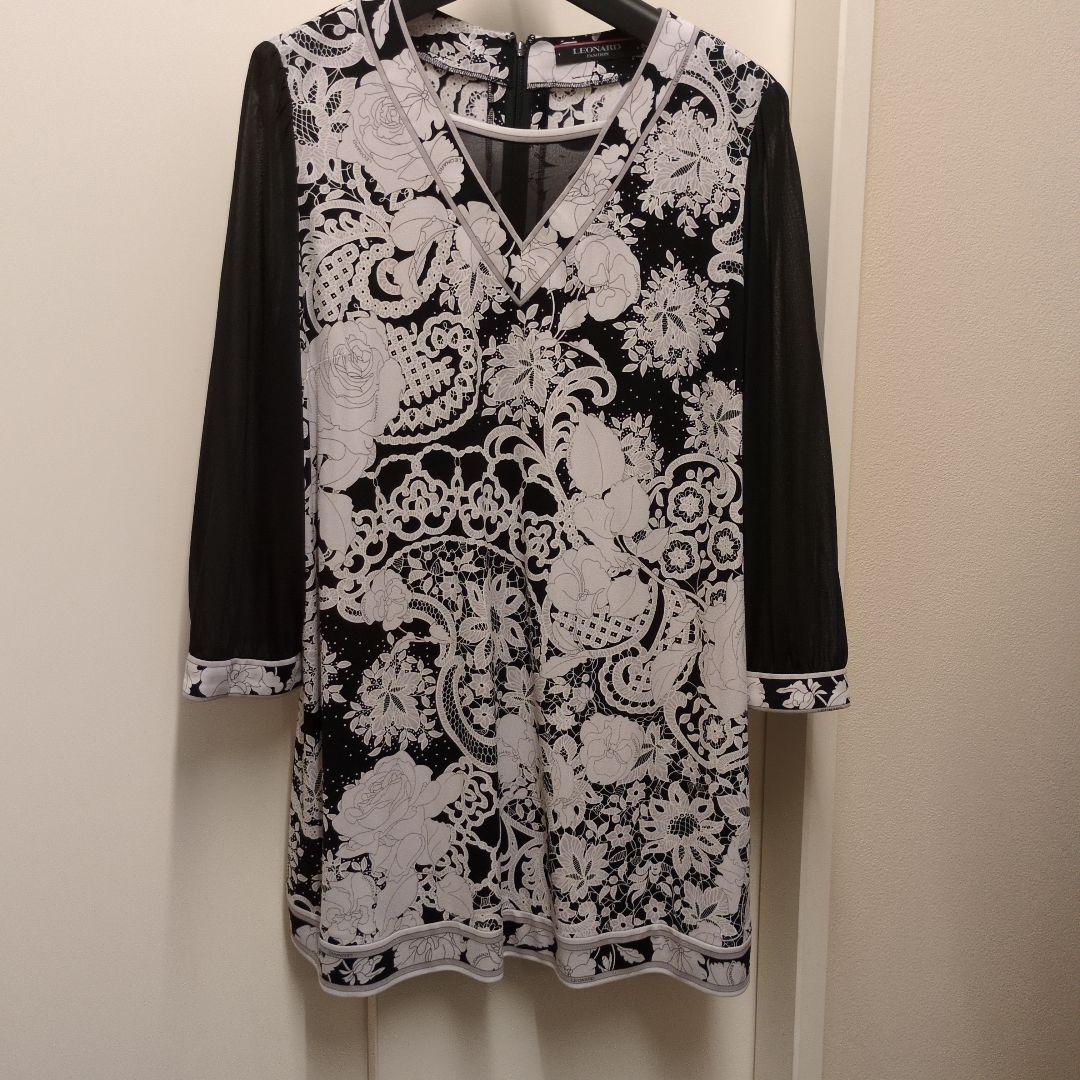 レオナールVネック 長袖チュニック