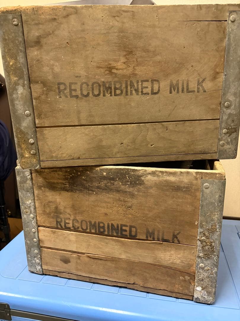 1*2様 バラ売りも可！ 木製ボックス QMC U.S. ARMY 再結合ミルク