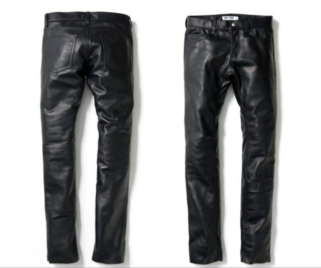 ロアーズオリジナル　5 POCKET COWLEATHER PANTS M