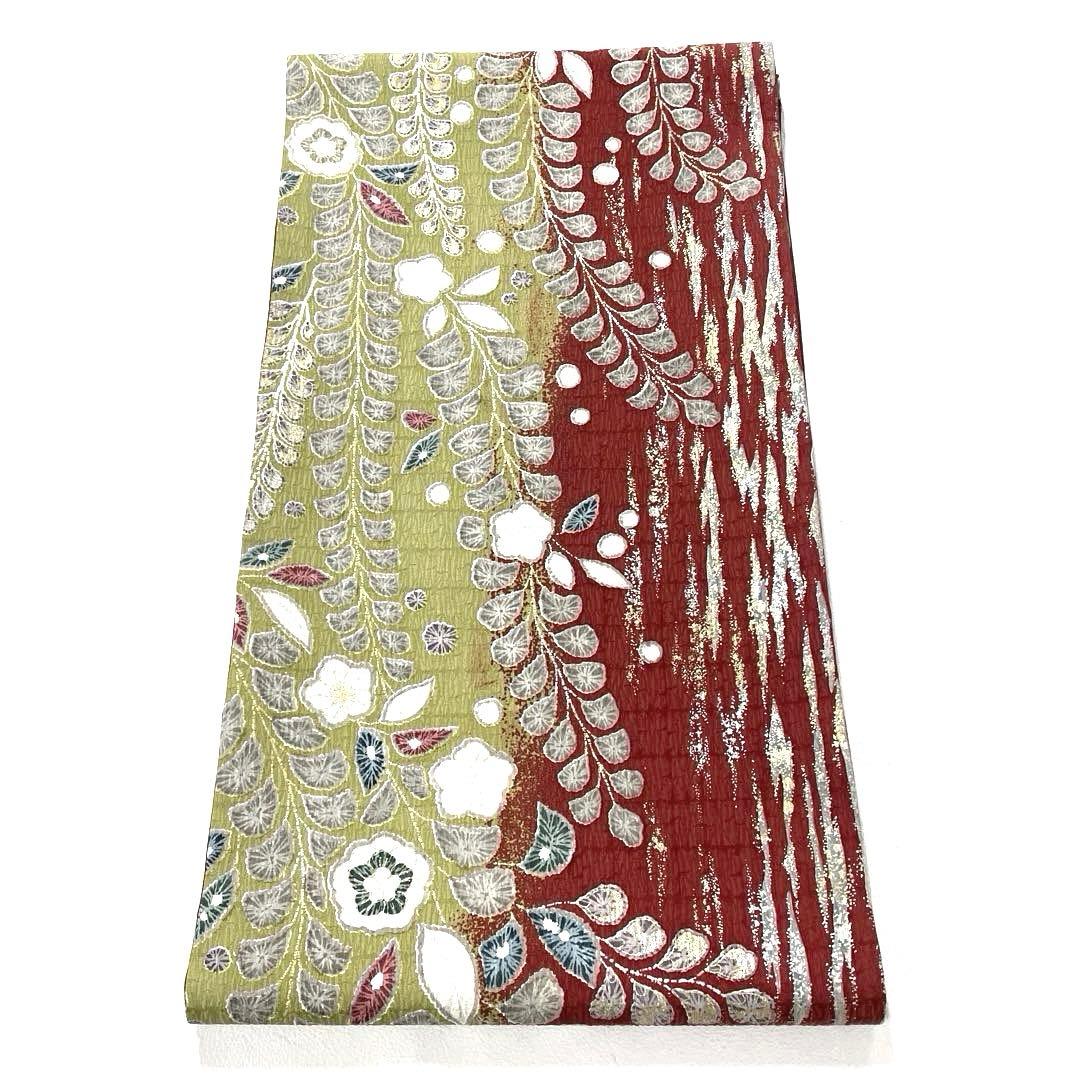 専用帯5893 5925 二点セット ●高級 正絹 全通 袋帯 辻ヶ花