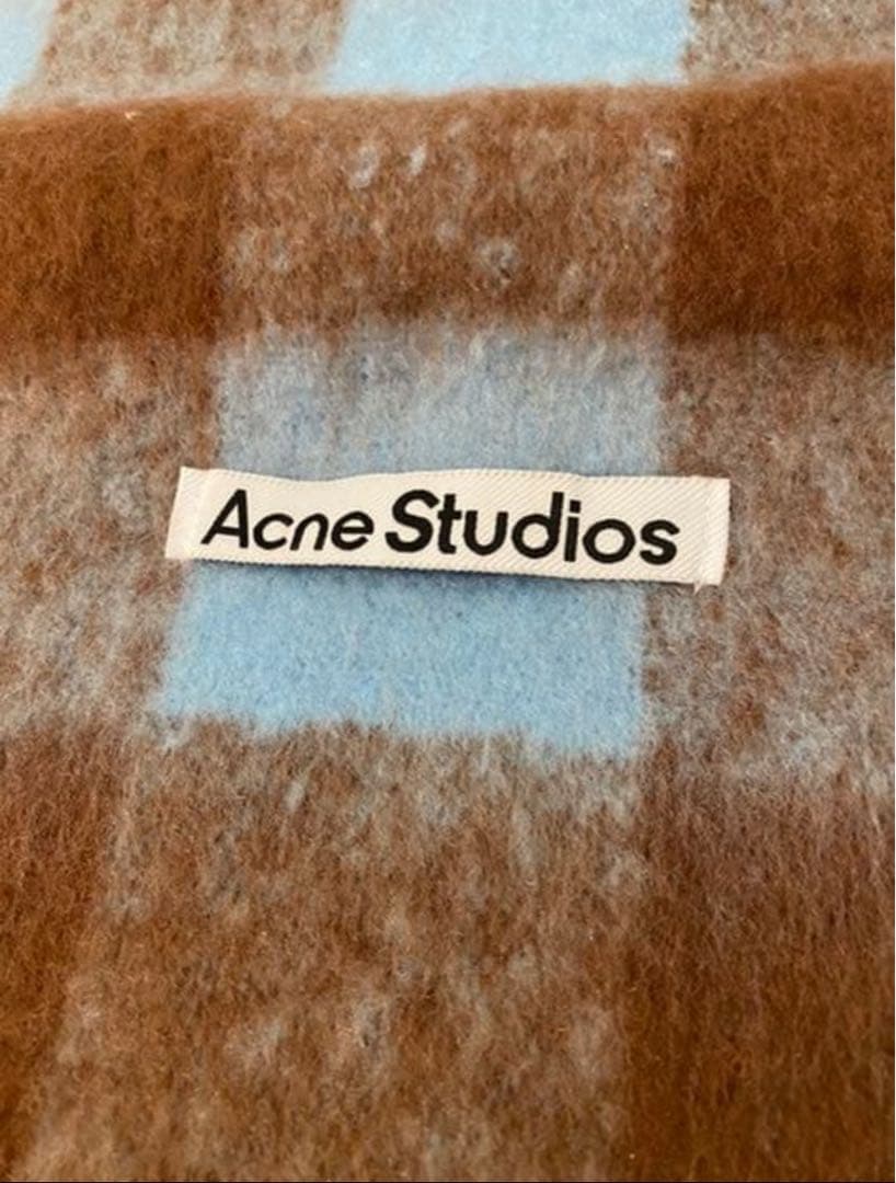【美品】Acne Studios アクネストゥディオズ　チェック柄　大判マフラー