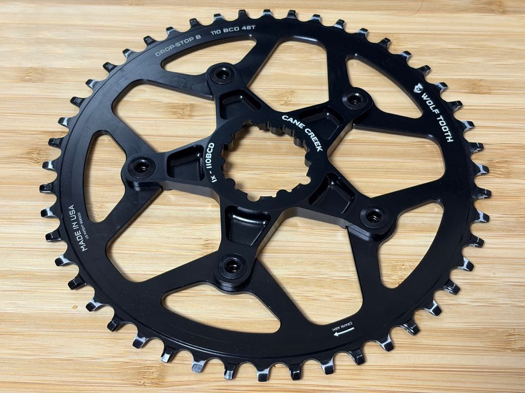 Wolftooth チェーンリング+Cane Creek スパイダー