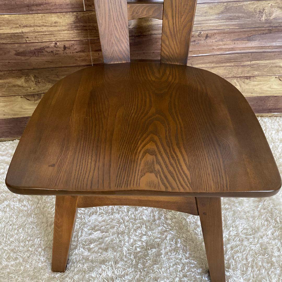 高級！飛騨家具　360°回転チェア　ダイニングチェア