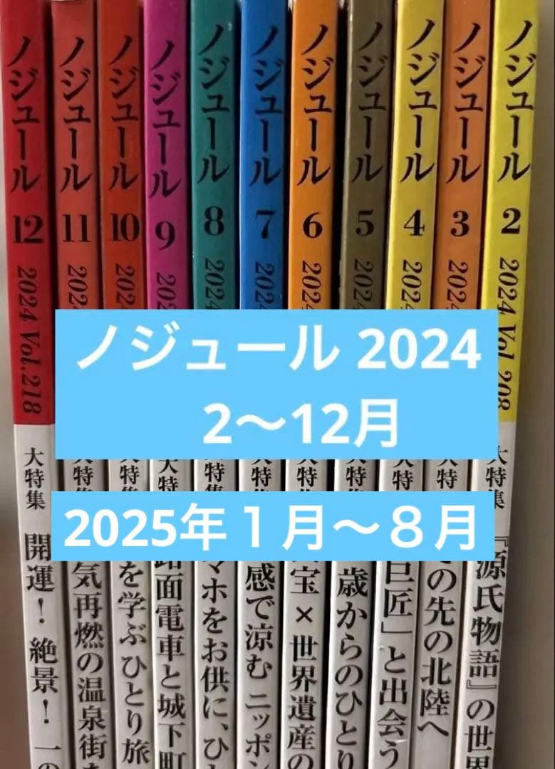 ノジュール　2024年2月号〜12月号&2025年1月〜8月の19冊セット
