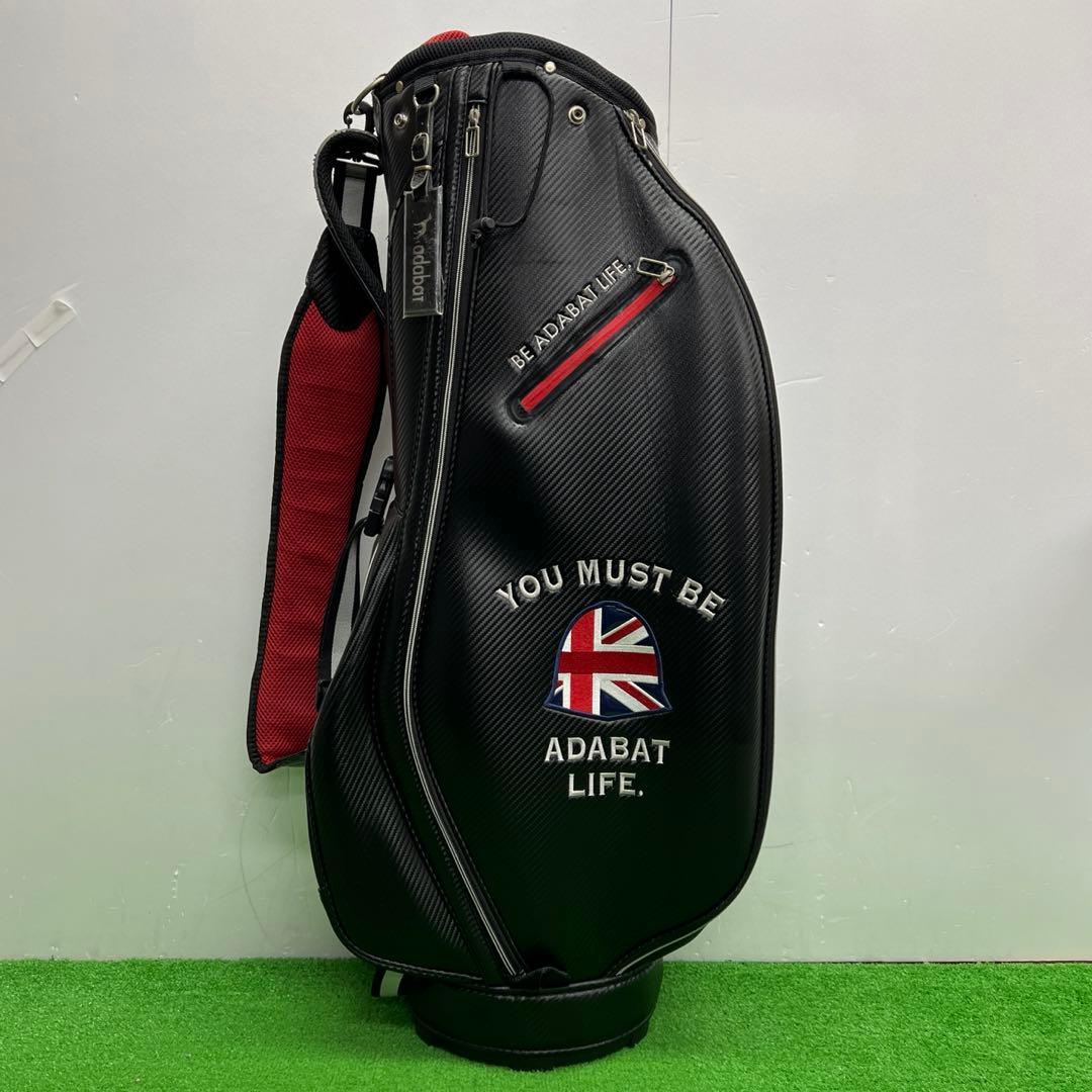 アダバット Adabat キャディバッグ　8インチ ブラック メンズ　ゴルフ