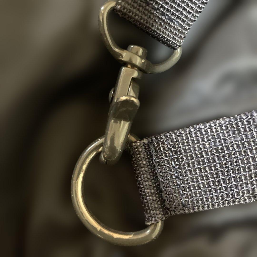 ネイビー ナイロン ショルダーバッグ