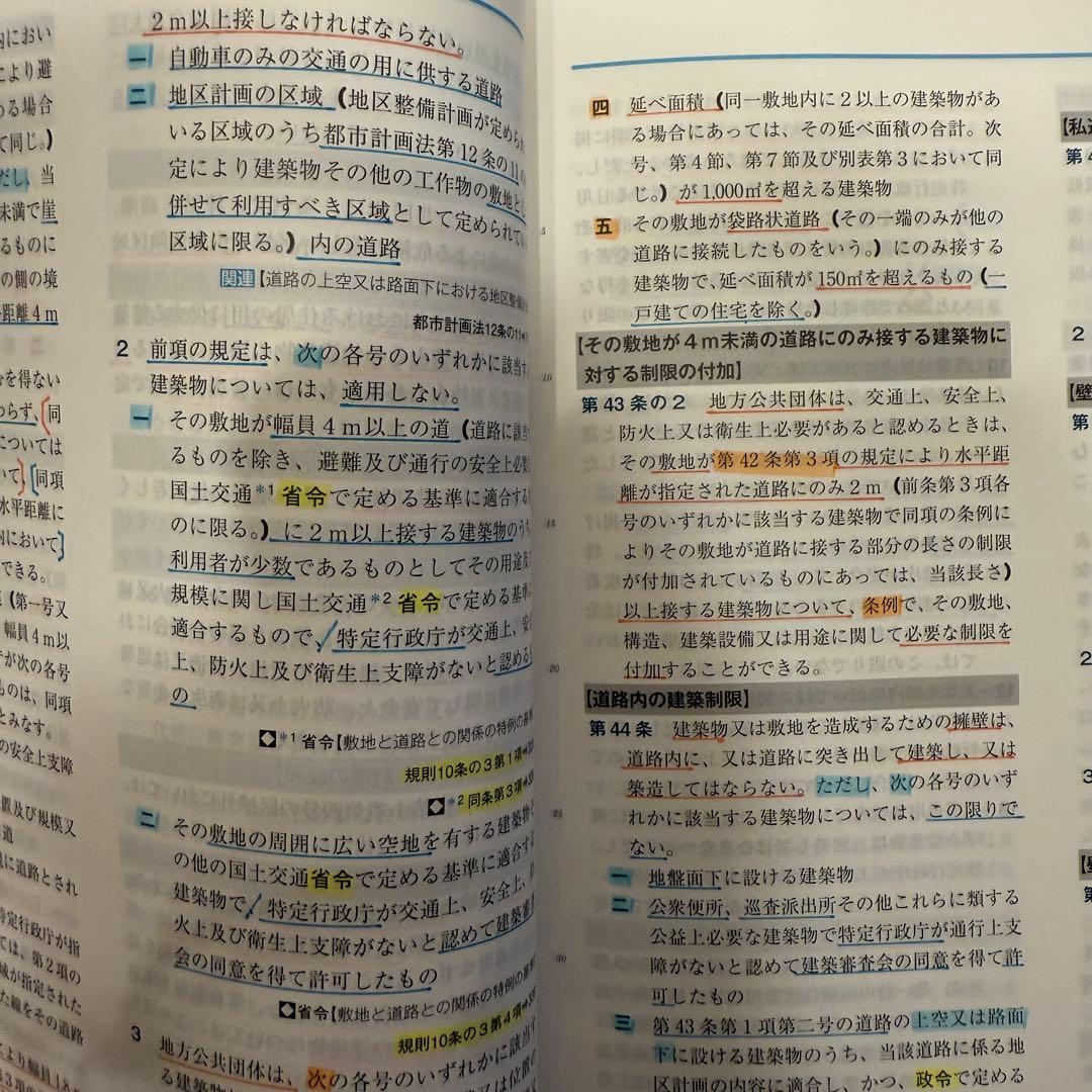 2025年度版 建築基準関係法令集 TAC 線引済 一級建築士用