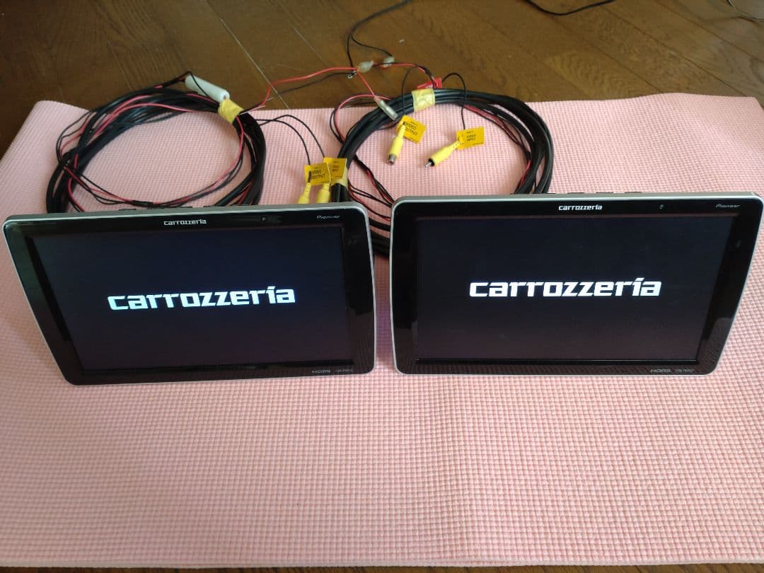 carrozzeria TVM-PW910T ヘッドレストモニター 2台 取説有