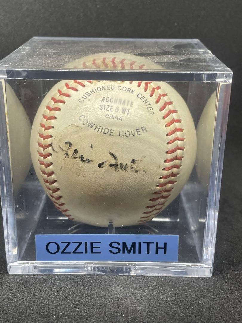 オズの魔法使い　オジー・スミス　直筆サインボール　1992日米野球実使用球