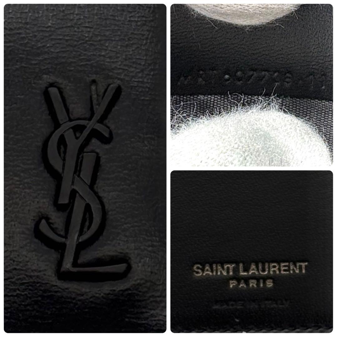 サンローラン YSL マネークリップ お札入れ レザー 黒 ブラック 1794