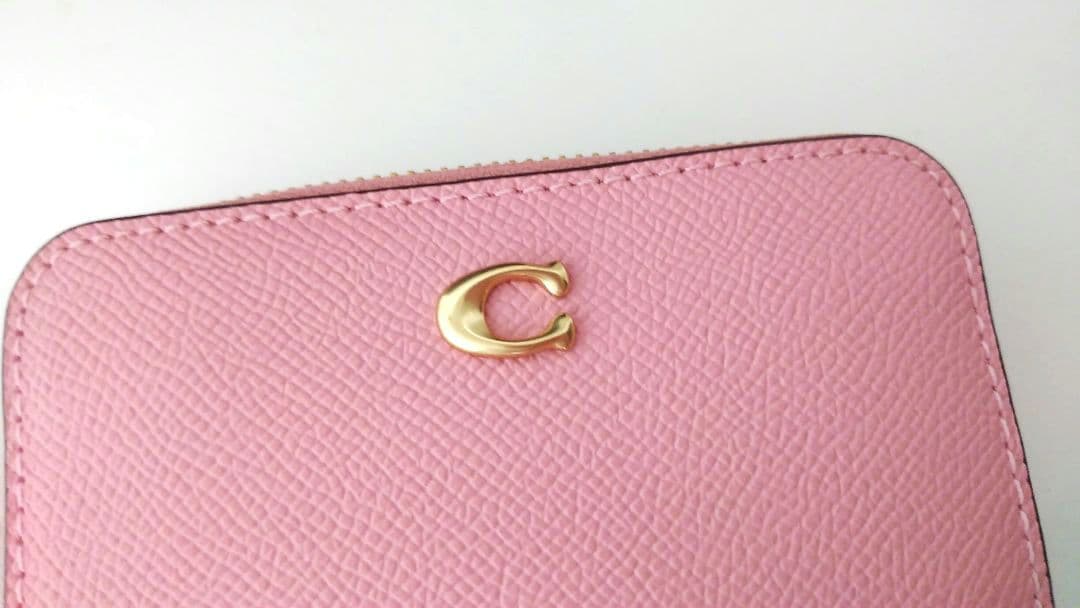 未使用品☆コーチ☆ケース カードケース ミニ財布☆レザー☆ピンク☆C