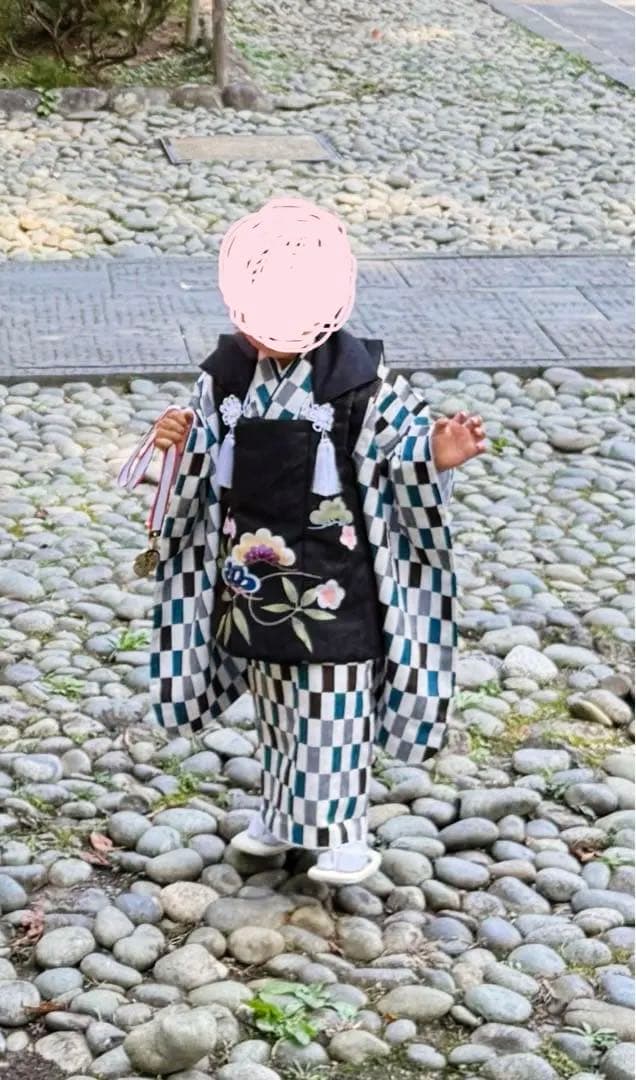 七五三 子供用 着物セット　3歳　男の子　被布