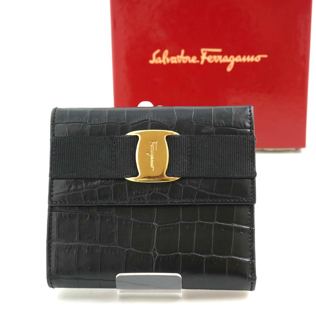 ✨新品未使用✨　Salvatore Ferragamo ミニ財布　ヴァラリボン