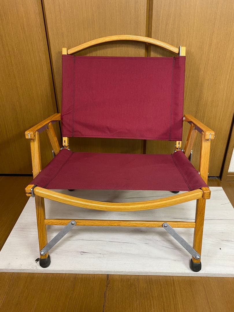 美品★良品★カーミットチェア★バーガンディキャンプ