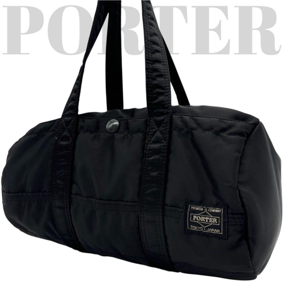 美品◎ポーター タンカー 肩かけ可 ドラムバッグ ミニボストン ダッフルバッグ