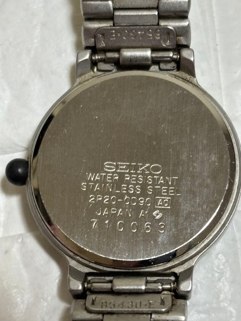 SEIKO クォーツ 腕時計2p20-0d90レア
