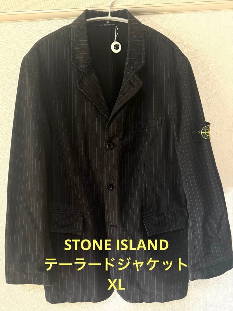 U*V様 STONE  ストライプ テーラードジャケット XL