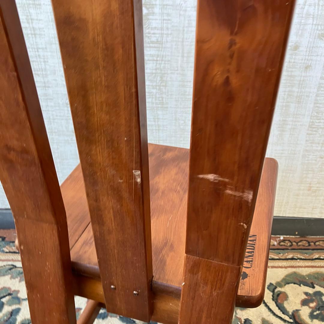 ①② 二脚 北欧レトロ カナディアン 木製椅子 ダイニングチェア ビンテージ